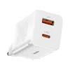 Baseus Super Pro gyors fali töltő adapter USB / USB Type C 30W Power Delivery Quick Charge fehér (CCSUPP-E02) - 2. kép