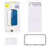 iPhone 13 Pro Max / 14 Plus Baseus Anti Blue Light 2x kijelzővédő üvegfólia 0,3 mm-es fekete kerettel (SGQP010501) - 3. kép