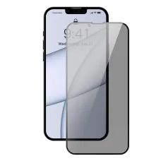 iPhone 13 Pro Max/14 Plus Baseus Anti Spy Full Screen Glass 0,23mm 2x kijelzővédő üvegfólia fekete kerettel (SGQP020501)
