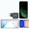 Choetech GaN USB Type C fali töltő adapter 61W Power Delivery fekete (Q6006) - 1. kép