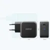 Choetech GaN USB Type C fali töltő adapter 61W Power Delivery fekete (Q6006) - 4. kép