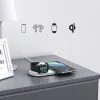 Choetech MFI Qi 2 az 1-ben vezeték nélküli töltő okostelefonokhoz / Apple Watch állvánnyal USB Type C fehér (T317) - 2. kép
