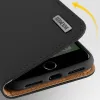 iPhone SE 2020 / iPhone 8 / iPhone 7 Dux Ducis Wish valódi bőr fliptok fekete - 1. kép