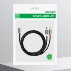 Ugreen USB Type-C  - 2RCA audio kábel 1.5m szürke (20193 CM451)