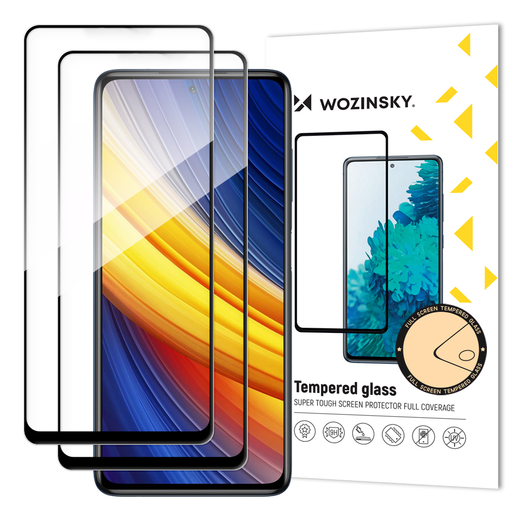 Xiaomi Redmi Note 10 Pro Wozinsky 2 x Full Glue Super Tough kijelzővédő fólia fekete Xiaomi Redmi Note 10 Pro Wozinsky 2 x Full Glue Super Tough kijelzővédő fólia fekete