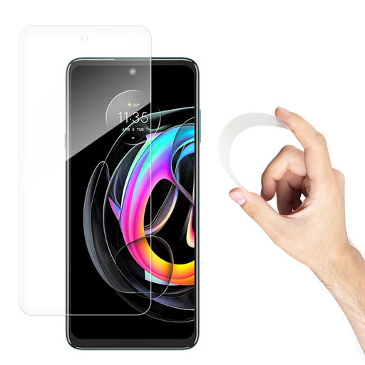 Motorola Moto Edge 20 Pro Wozinsky Flexi nano hybrid kijelzővédő üvegfólia Motorola Moto Edge 20 Pro Wozinsky Flexi nano hybrid kijelzővédő üvegfólia