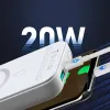 Joyroom power bank 10000mAh 20W vezeték nélküli Qi töltővel 15W iPhone MagSafe kompatibilis fehér - 1. kép