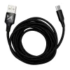 Wozinsky USB - USB Type-C 2.4A 2m kábel fekete (WUC-C2B) - 4. kép