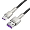 Baseus Cafule Series Metal Data USB - USB Type C 66W kábel 2m fekete (CAKF000201) - 2. kép