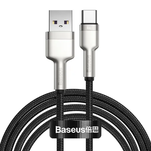 Baseus Cafule Series Metal Data USB - USB Type C 66W kábel 2m fekete (CAKF000201)