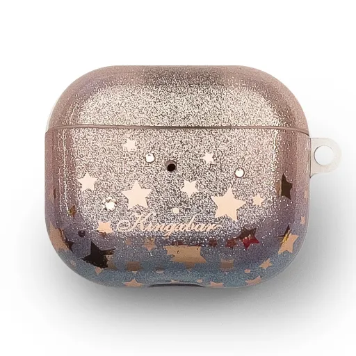 AirPods 3 Kingxbar Charm Pods tok Swarovski kristállyal narancssárga