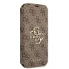 iPhone 13 Pro Guess GUBKP13L4GMGBR PU 4G Metal Logo fliptok barna - 3. kép