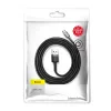 Baseus Cafule Nylon harisnyázott USB / micro USB kábel QC3.0 2.4A 1 m fekete-szürke - 1. kép