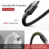 Baseus Cafule Nylon harisnyázott USB / micro USB kábel QC3.0 2.4A 1 m fekete-szürke - 4. kép