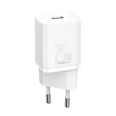 Baseus Super Si 1C gyors töltő fali adapter USB Type C 25W fehér