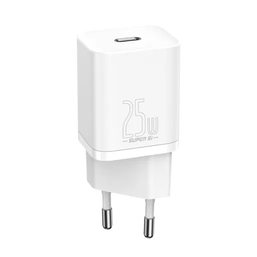 Baseus Super Si 1C rýchlonabíjačka nástenný adaptér USB Type C 25W biela
