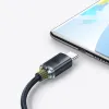 Baseus Crystal Shine gyors töltős adat kábel USB Type A - USB Type C 100W 1,2m fekete - 3. kép