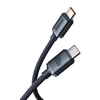 Baseus Crystal Shine gyors töltős adat kábel USB Type C - USB Type C 100W 1.2m fekete - 0. kép