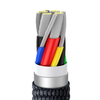 Baseus Crystal Shine gyors töltős adat kábel USB Type C - USB Type C 100W 1.2m fekete - 1. kép