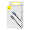 Baseus Crystal Shine gyors töltős adat kábel USB Type C - USB Type C 100W 1.2m fekete - 4. kép