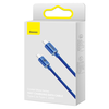 Baseus Crystal Shine gyors töltős adat kábel USB Type C - USB Type C 100W 2m kék - 4. kép