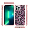 iPhone 13 Pro Max Diamond leopárd tok mintával rózsaszín színben Alphajack - 3. kép