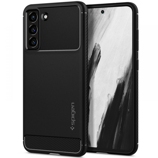 Samsung Galaxy S21 FE Spigen Rugged Armor tok matt fekete Samsung Galaxy S21 FE Spigen Rugged Armor tok matt fekete