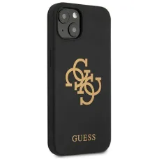 iPhone 13 Guess GUHCP13MLS4GGBK 4G Logo szilikon tok fekete