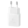 Samsung USB Hálózati töltő adapter USB Type-C 15W PD AFC + USB Type-C kábel fehér (EP-T1510XWEGEU) gyári - 1. kép