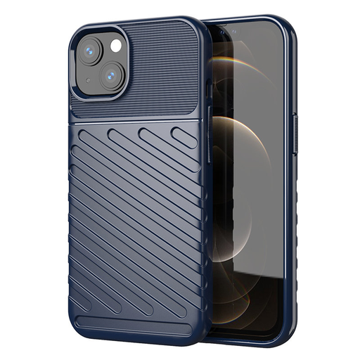 iPhone 13 mini Thunder fokozott védelmet biztosító flexibilis TPU tok kék iPhone 13 mini Thunder fokozott védelmet biztosító flexibilis TPU tok kék