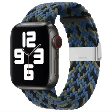 Apple Watch 8/7/6 / SE / 5/4/3/2 (41mm / 40mm / 38mm) Fabric szövet óraszíj kék