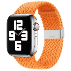 Apple Watch 8/7/6 / SE / 5/4/3/2 (41mm / 40mm / 38mm) Fabric szövet óraszíj naramcssárga