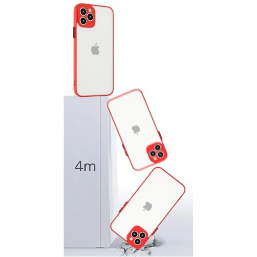 Xiaomi Redmi Note 10 / Redmi Note 10S Milky Szilikon flexibilis tok piros