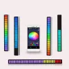 LED hangvezérlésű lámpa RGB fekete számítógép mellé, autóba - 2. kép