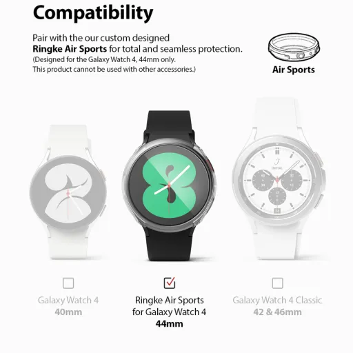 Samsung Galaxy Watch 4 44mm Ringke IDGL 4x kijelzővédő üvegfólia