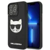 iPhone 13 Pro 6.1'' Karl Lagerfeld KLHCP13LCH3DBK 3D Rubber Choupette tok fekete - 0. kép