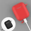 Airpods Pro 1/2 szilikon tok karabinerrel rózsaszín - 0. kép