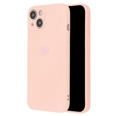 iPhone 11 Pro Max Vennus szilikon tok szív mintával rózsaszín