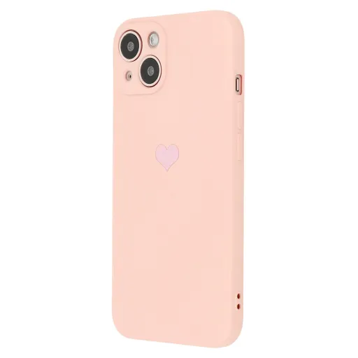 iPhone 11 Pro Max Vennus szilikon tok szív mintával rózsaszín