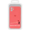 iPhone 11 Vennus szilikon tok szív mintával piros - 1. kép
