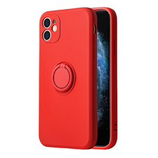 Xiaomi Redmi Note 11 5G Vennus szilikon tok hátlapi gyűrűvel piros
