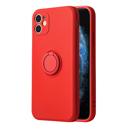 Xiaomi Redmi Note 11 5G Vennus szilikon tok hátlapi gyűrűvel piros Xiaomi Redmi Note 11 5G Vennus szilikon tok hátlapi gyűrűvel piros
