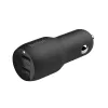 Belkin Boost Charge autós szivargyújtós töltő Dual USB-A 24W, fekete (CCB001btBK) - 0. kép