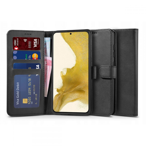 Samsung Galaxy S22 Plus Tech-Protect Wallet fliptok fekete Samsung Galaxy S22 Plus Tech-Protect Wallet fliptok fekete