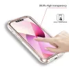 iPhone 12 Pro / 12 márvány mintás 360 fokos védelmet biztosító TPU tok kijelzővédővel, fehér Alphajack - 3. kép
