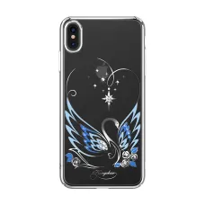 iPhone XS MAX Kingxbar Swan tok Swarovski kristály díszítéssel ezüst színben