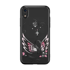 iPhone XS MAX Kingxbar Swan tok Swarovski kristály díszítéssel fekete színben