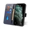 Samsung Galaxy A53 5G mágneses PU bőr fliptok kártyatartóval kék Alphajack - 2. kép