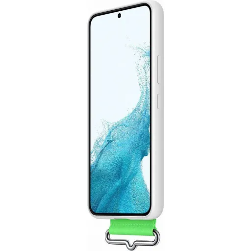 Samsung Galaxy S22 Samsung szilikon gyári tok pánttal fehér