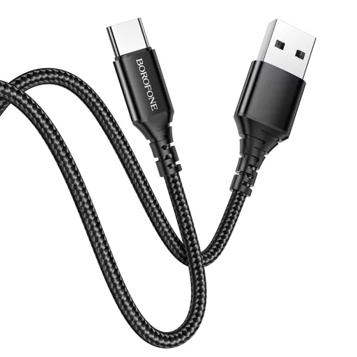 Borofone BX54 Ultra Bright USB - USB Type-C kábel 2.4A 1m fekete
